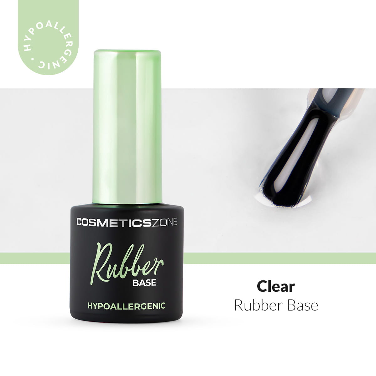 Hypoalergénna Rubber báza - Transparentná - Clear 7ml
