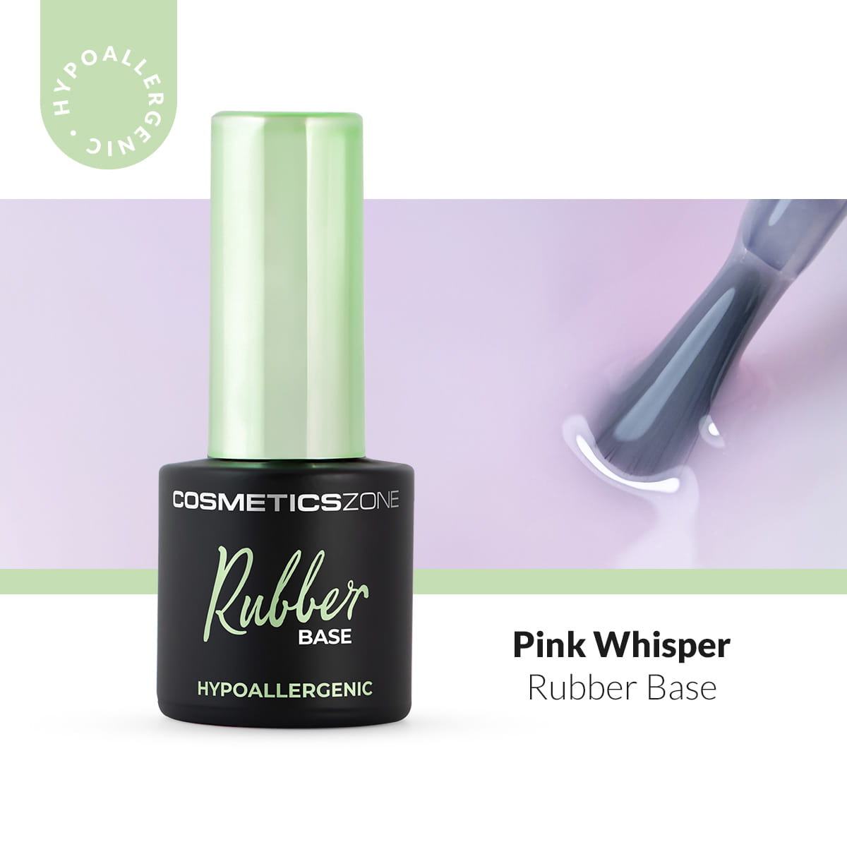 Hypoalergénna Rubber báza - Ružová - Pink Whisper 7ml