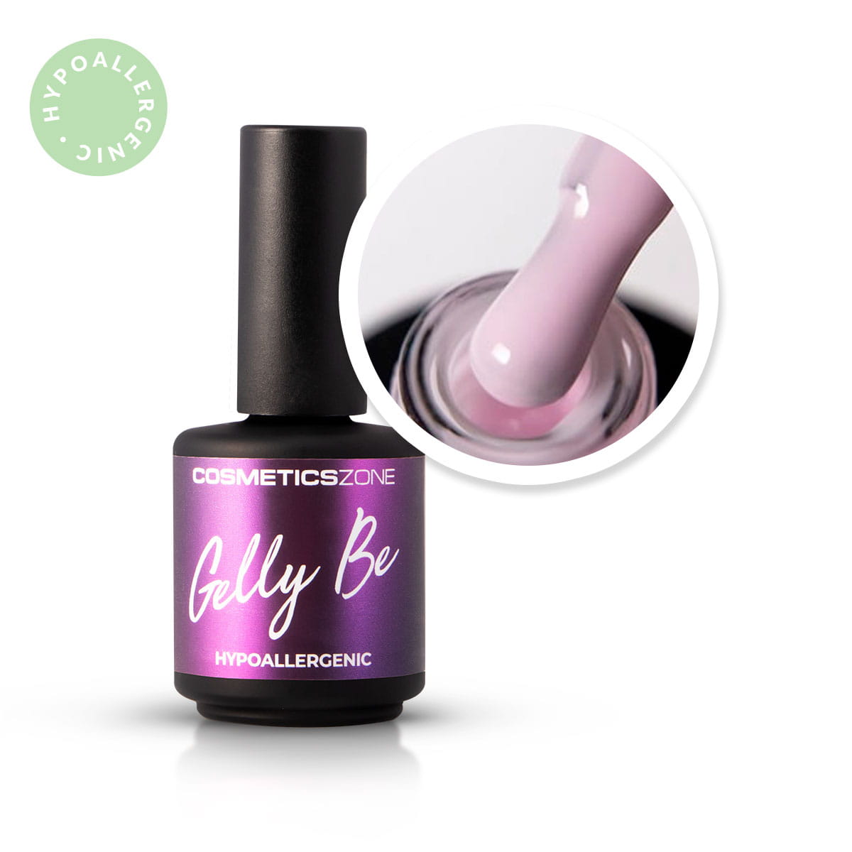 Hypoalergénna báza - Gelly BE - Ružová - Barley Pink 15ml