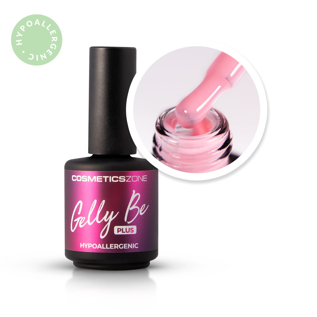Hypoalergénna báza - Gelly BE Plus - Ružová - Rose Essence 15ml