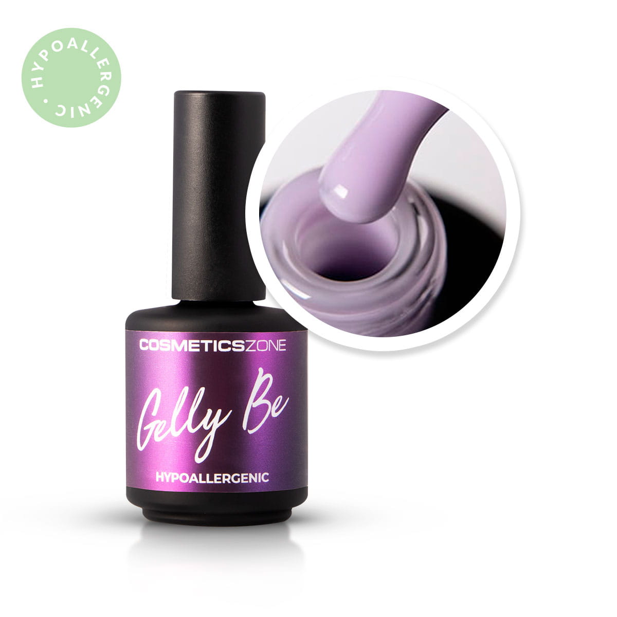 Hypoalergénna báza - Gelly BE - Fialová - Light Mauve 15ml