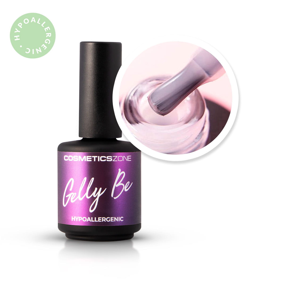 Hypoalergénna báza - Gelly BE - Ružová - Milky Pink15ml