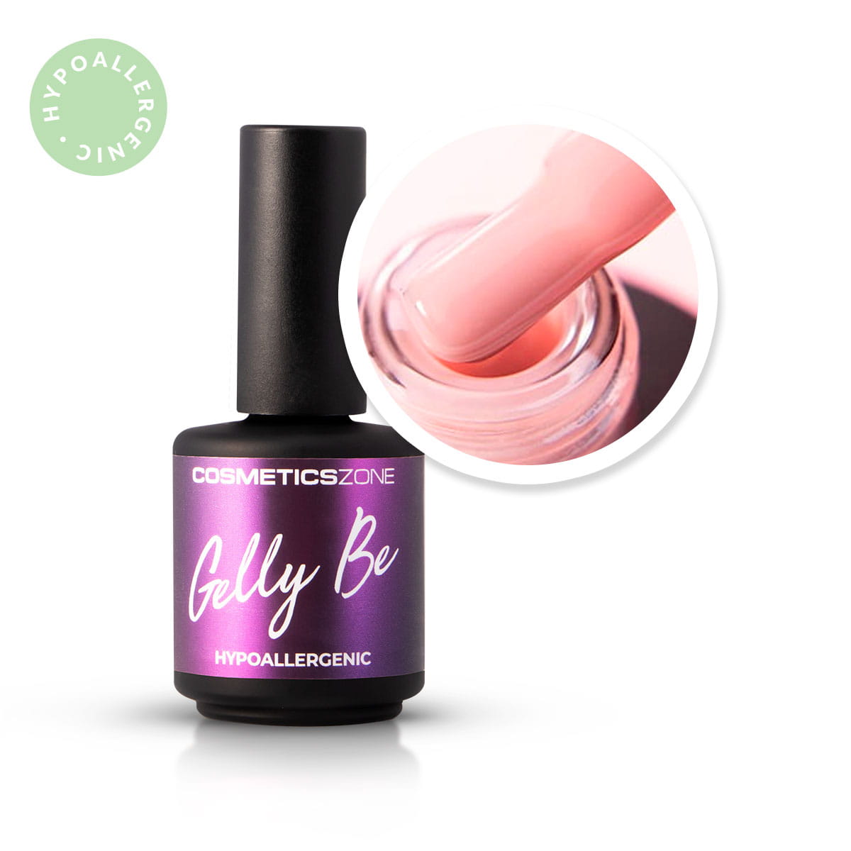 Hypoalergénna báza - Gelly BE - Broskyňová - Peach Cover 9 - 15ml
