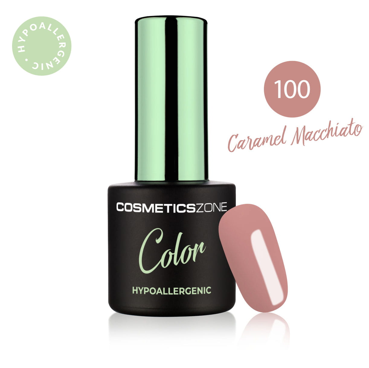 Hypoalergénny hybridný gellak - Nude - Caramel Macchiato