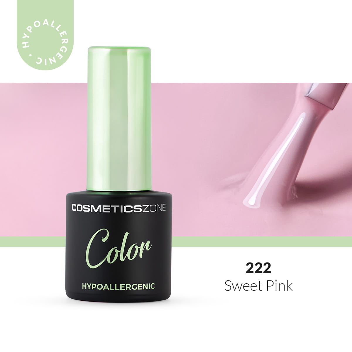 Hypoalergénny hybridný gellak - Ružový - Sweet Pink