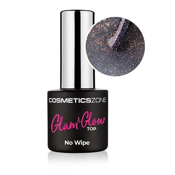 Bezvýpotkový lesk - Glam&Glow glitter top - Multicolor 7ml