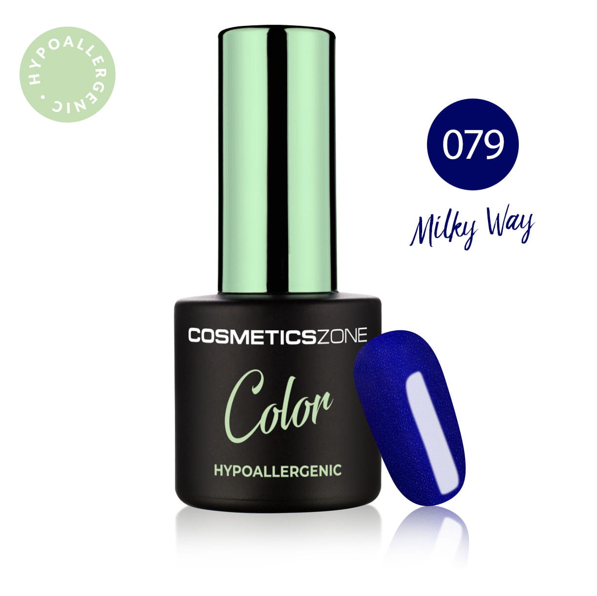 Hypoalergénny hybridný gellak - Modrý - Milky Way 