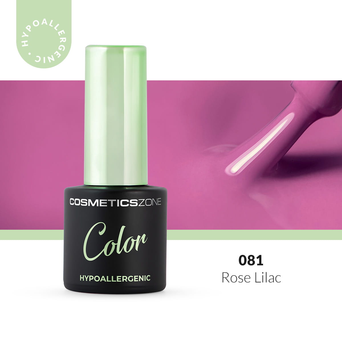 Hypoalergénny hybridný gellak - Fialový - Rose Lilac