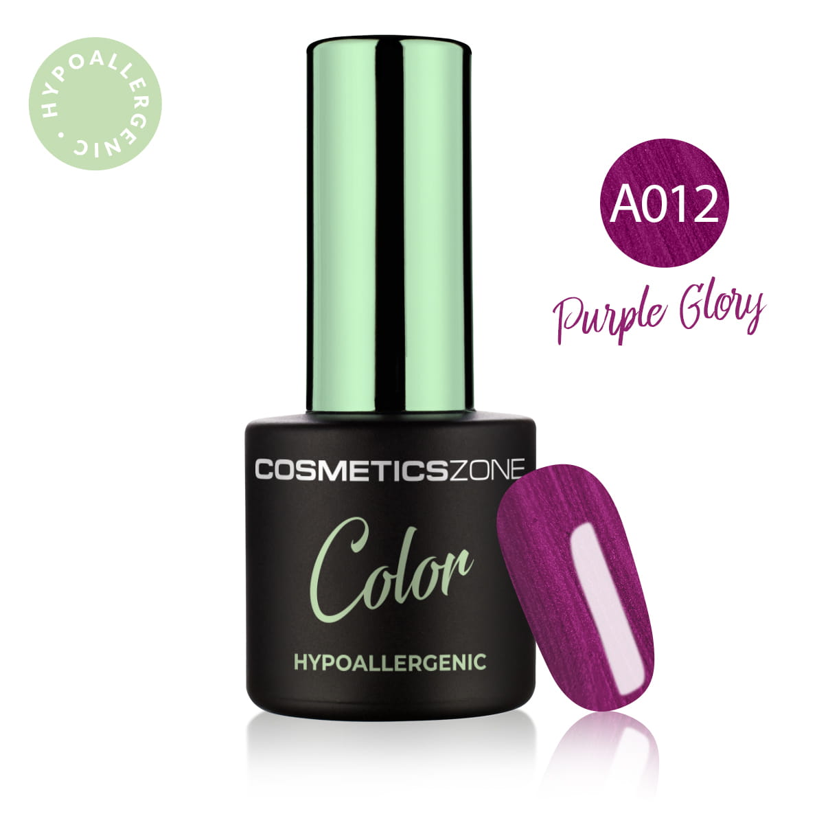 Hypoalergénny hybridný gellak - Metalický - Purple Glory